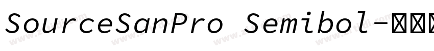 SourceSanPro Semibol字体转换